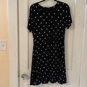 Old Navy size L polka dot tee dress